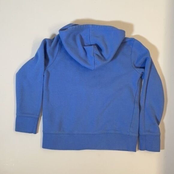 Gap Hooded Sweatshirt with Logo, Blue, Turquoise (Size: 6 Big Girl) - Picture 6 of 7